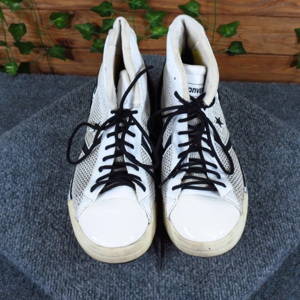 Converse Player Evo‎ Mid Mens Basketball Shoes Size 9 Athletic White Black